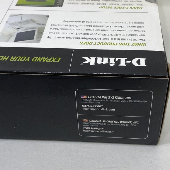 Switch D-Link Ethernet Gigabit 5 Port DES1105 External Ethernet 10/100 Complete - Picture 7 of 7